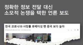 정확한 정보 전달 대신 논쟁을 택한 언론들